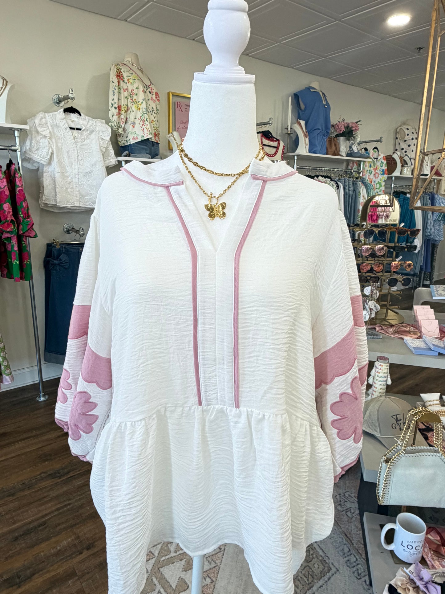 Oddi- Plus Peplum Blouse