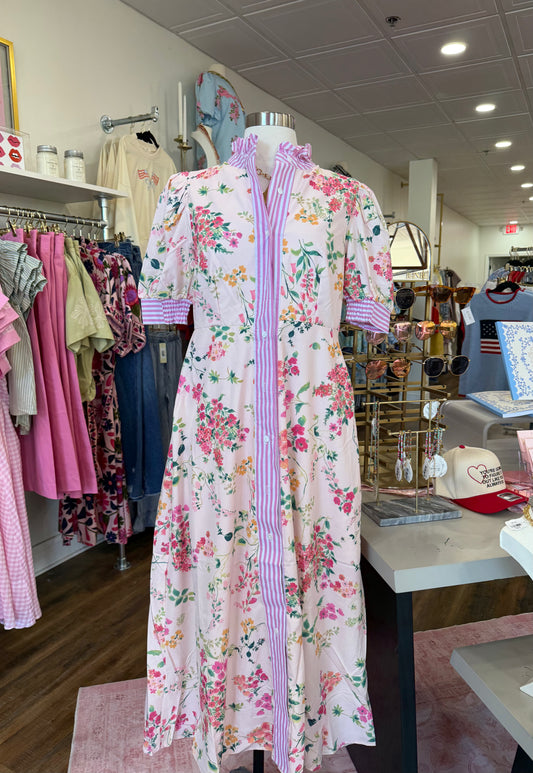 BR- Light Pink Midi Dress