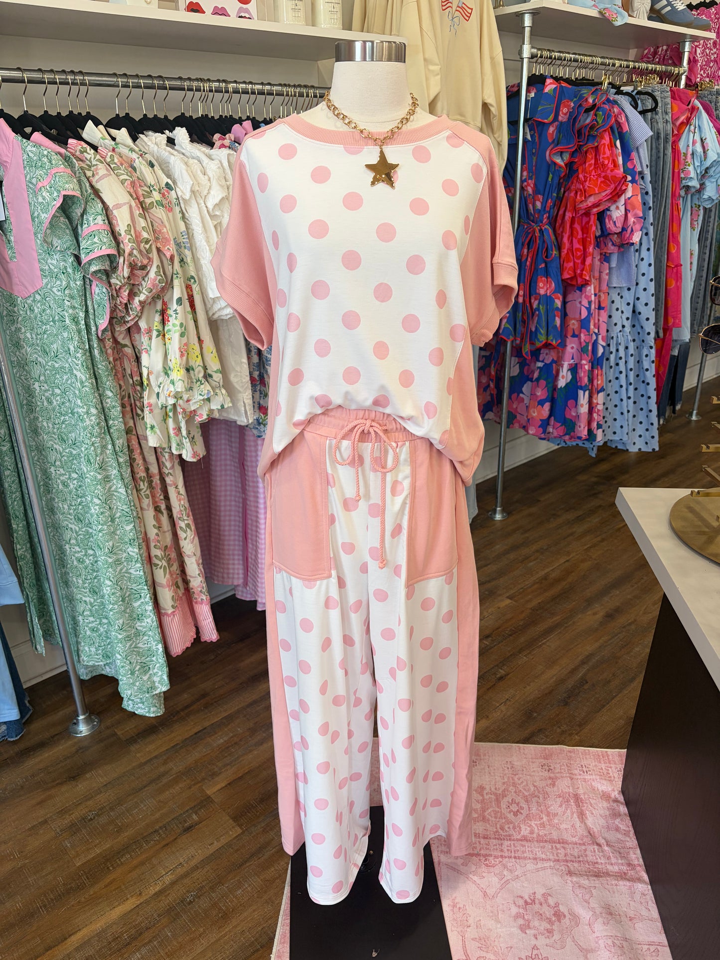 LAS- Pink Pants Set