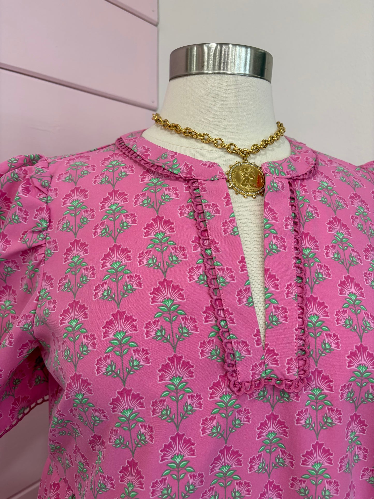 MS- Deco Lilies Fuchsia Dress