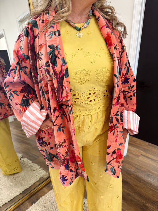 Floral Velvet Jacket
